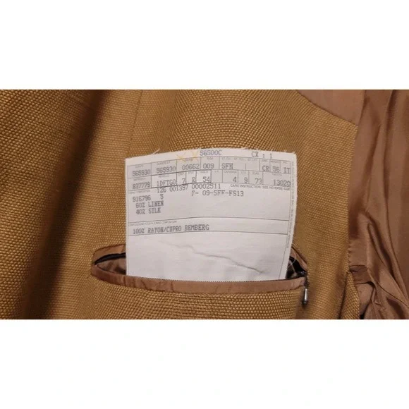 Ermenegildo Zegna Men's 54(46) Blazer Linen Silk Sport Coat Saks Fifth Avenue - Picture 9 of 9